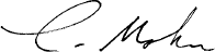 Signature, Christoph Mohn